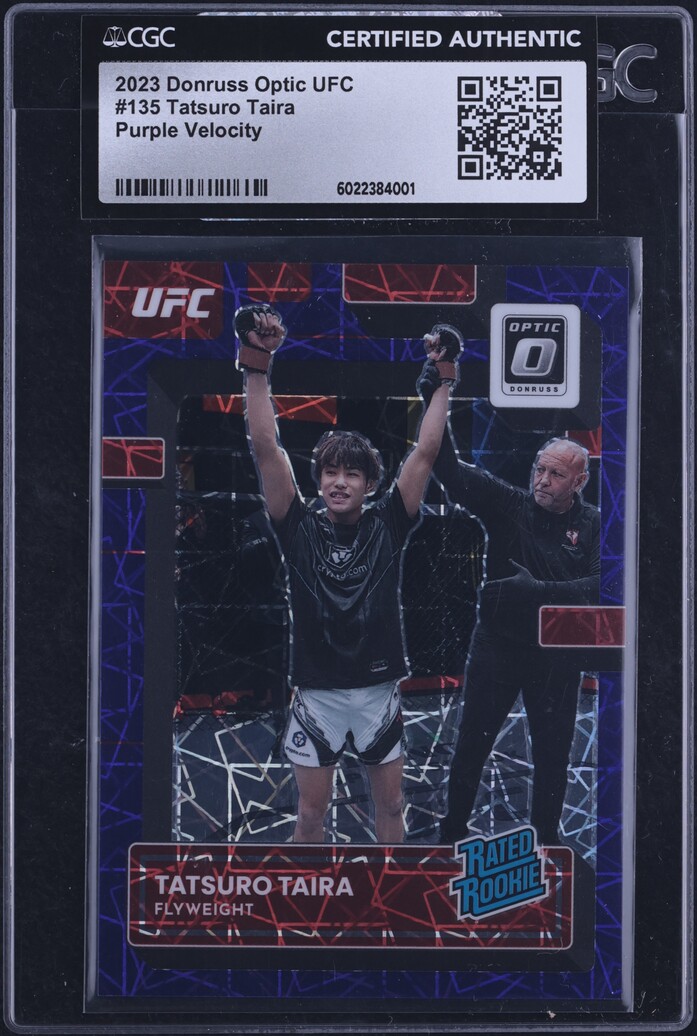 2023 Donruss Optic UFC Purple Velocity Tatsuro Taira ROOKIE