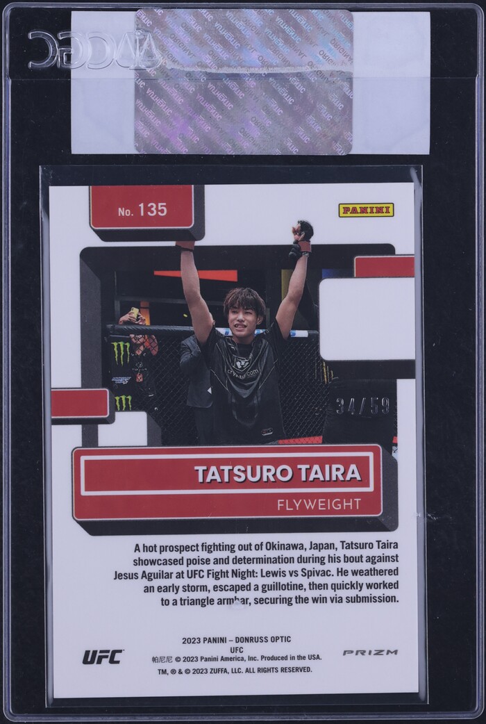 UFC　Optic　ラウル・ロサス　サインカード Raul Rosas Jr Signed Auto 2023 Donruss Optic UFC Rookie Card