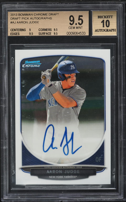 2017 Bowman Chrome Mega Box Favorites Green Refractor Aaron Judge