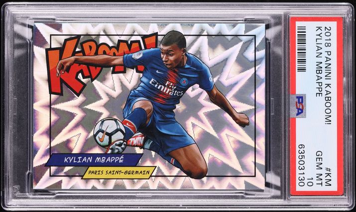 2018 Panini Kaboom! Kylian Mbappe ROOKIE #K-KM PSA 10 GEM MINT