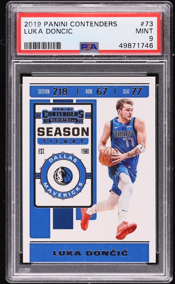2019 Panini Contenders Luka Doncic #73 PSA 9 MINT