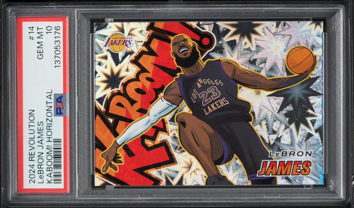 2024 Panini Revolution Kaboom! Horizontal LeBron James #14 PSA 10 GEM MINT