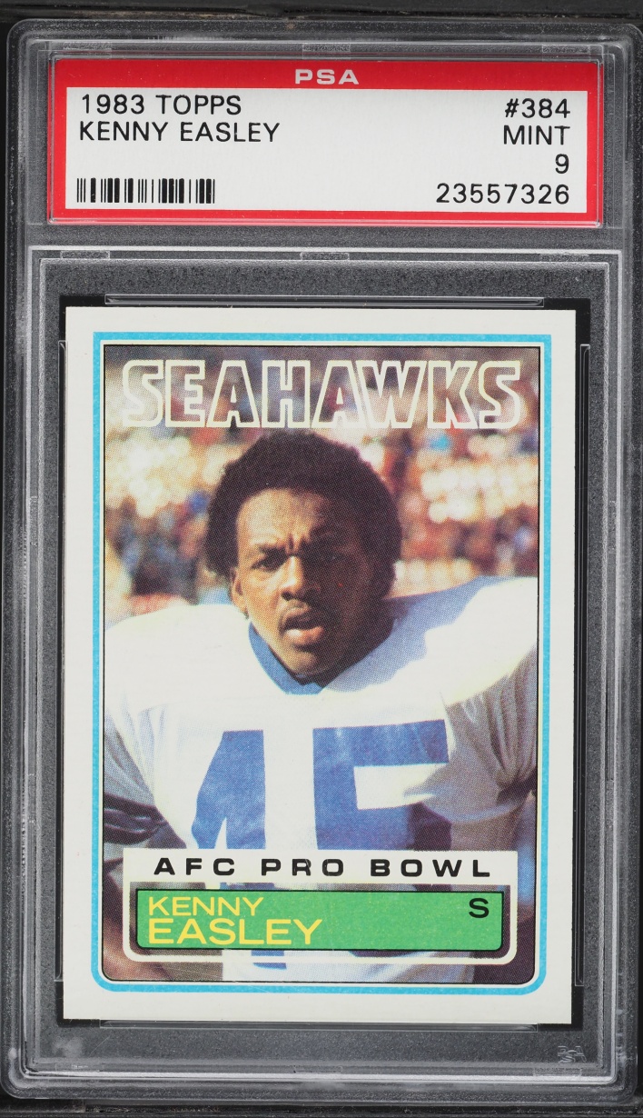 1983 Topps Football Kenny Easley ROOKIE #384 PSA 9 MINT