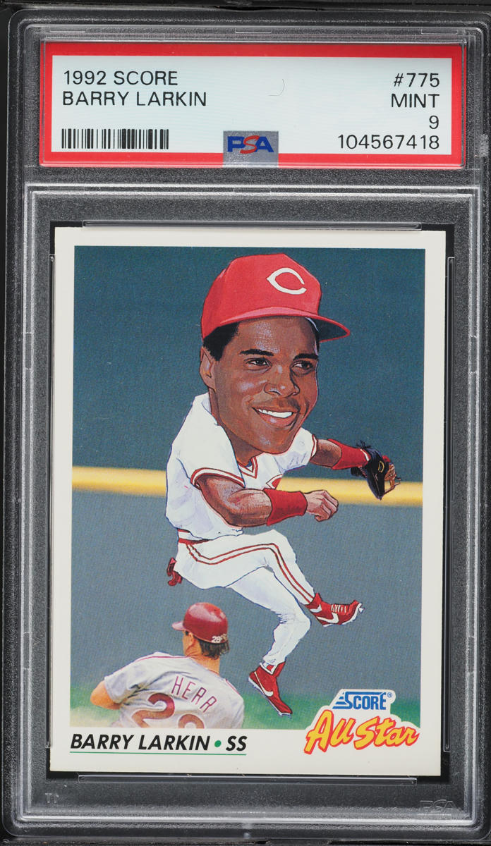 1992 Score Barry Larkin #775 PSA 9 MINT
