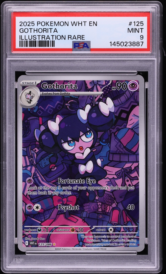 2025 Pokemon Scarlet & Violet White Flare IR Gothorita #125 PSA 9 MINT
