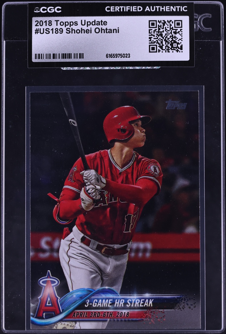 2018 Topps Update Shohei Ohtani ROOKIE #US189 CGC AUTH