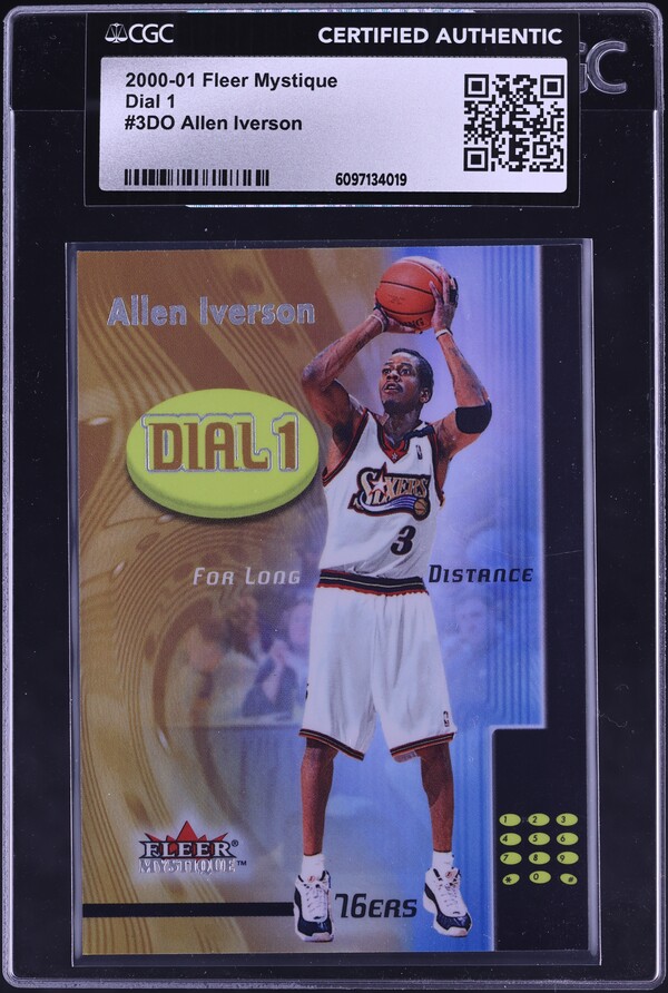 2000 Fleer Authority Allen Iverson #19 PSA 10 GEM MINT on Fanatics