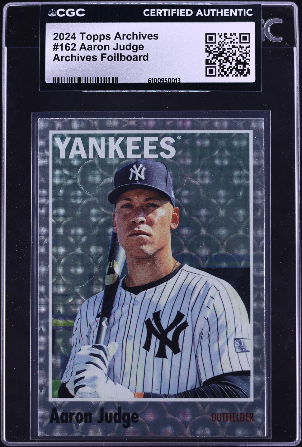 2024 Topps Archives Foilboard Aaron Judge #162 CGC AUTH