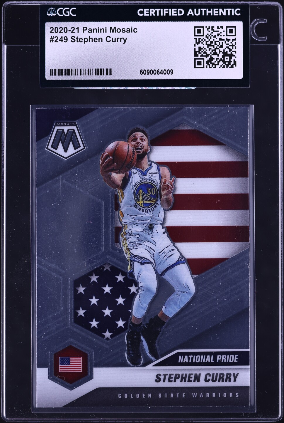 2020 Panini Mosaic Stephen Curry #249 CGC AUTH