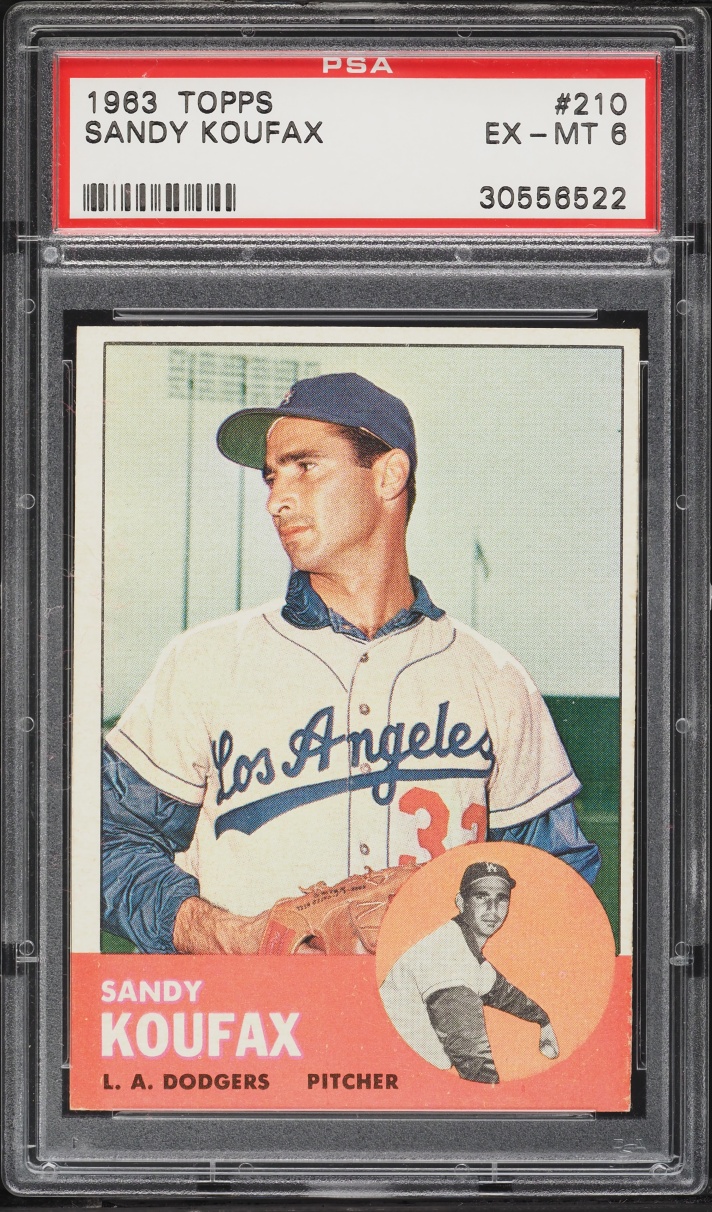 1963 Topps Sandy Koufax #210 PSA 6 EXMT