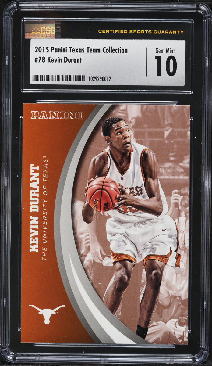 2015 Panini Texas Longhorns Team Collection Kevin Durant #78 CSG 10 GEM MINT