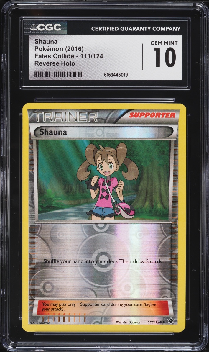 2016 Pokemon XY Fates Collide Reverse Holo Shauna #111 CGC 10 GEM MINT
