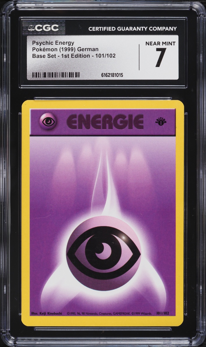 1999 Pokemon German Base Set 1st Edition Psychic Energy #101 CGC 7 NRMT
