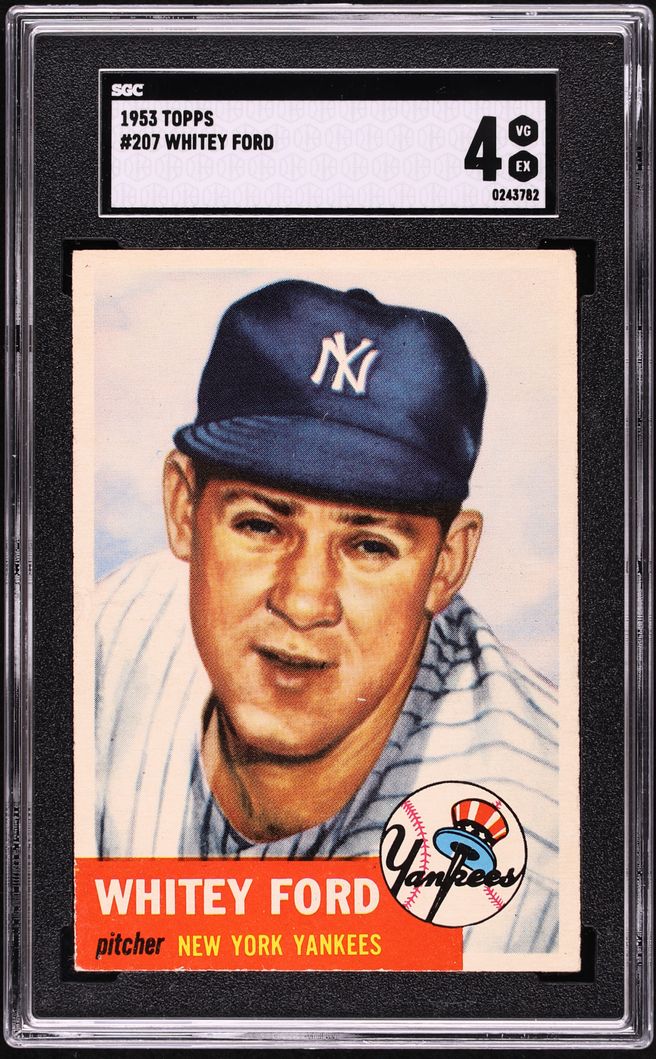 1953 Topps Whitey Ford #207 SGC 4 VGEX