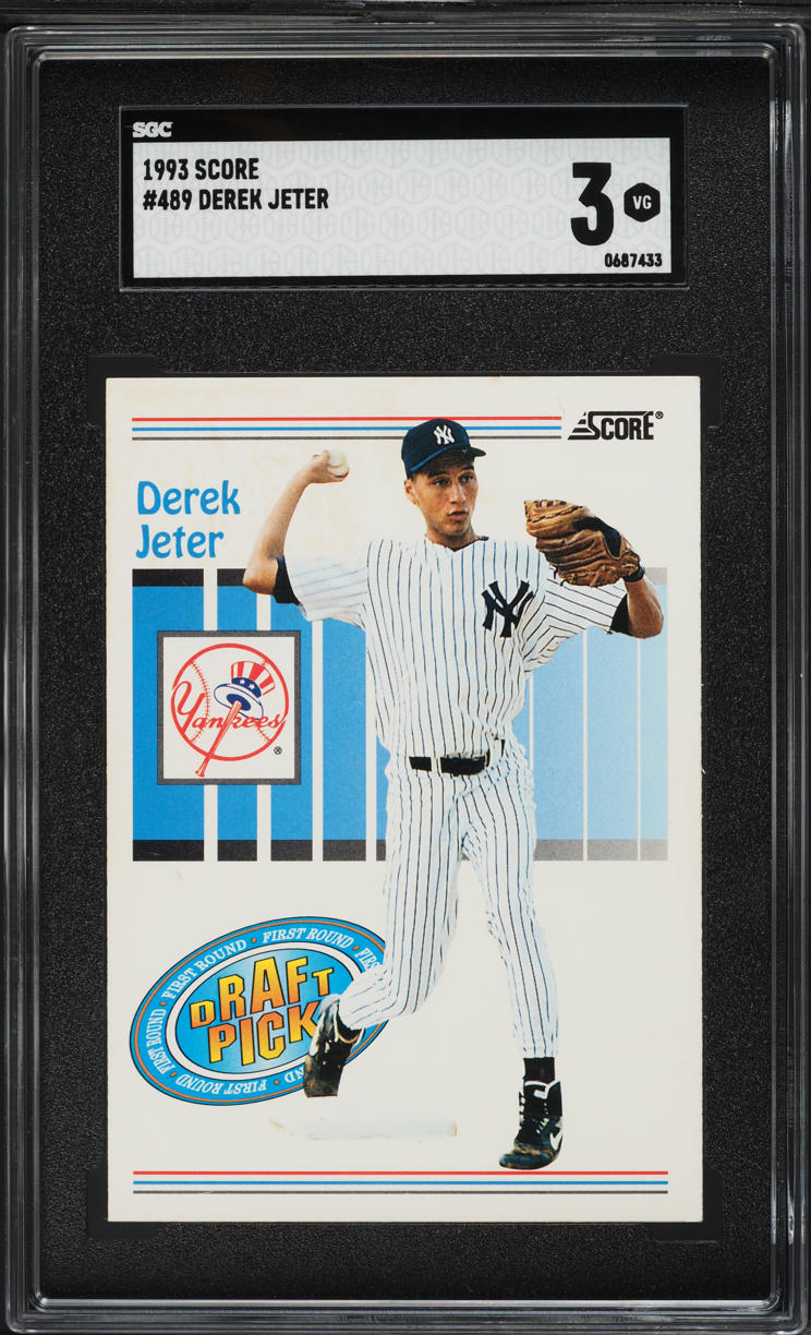 1993 Score Derek Jeter ROOKIE #489 SGC 3 VG