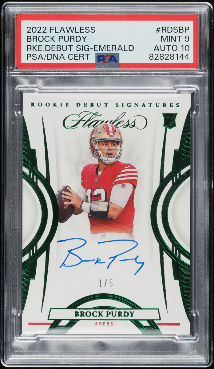 2022 Donruss Optic Elite Purple Stars Brock Purdy ROOKIE