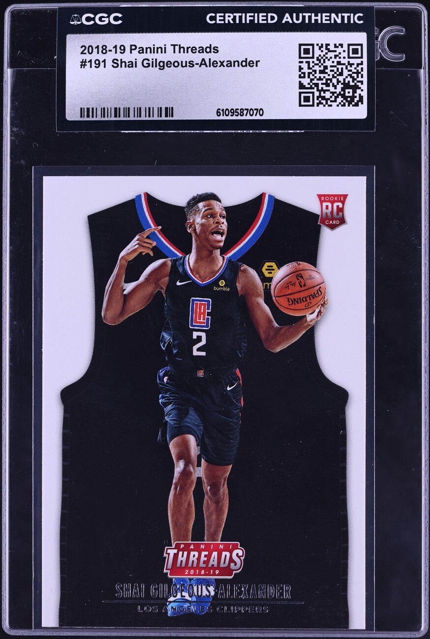 2018 Panini Threads Shai Gilgeous-Alexander ROOKIE #191 CGC AUTH