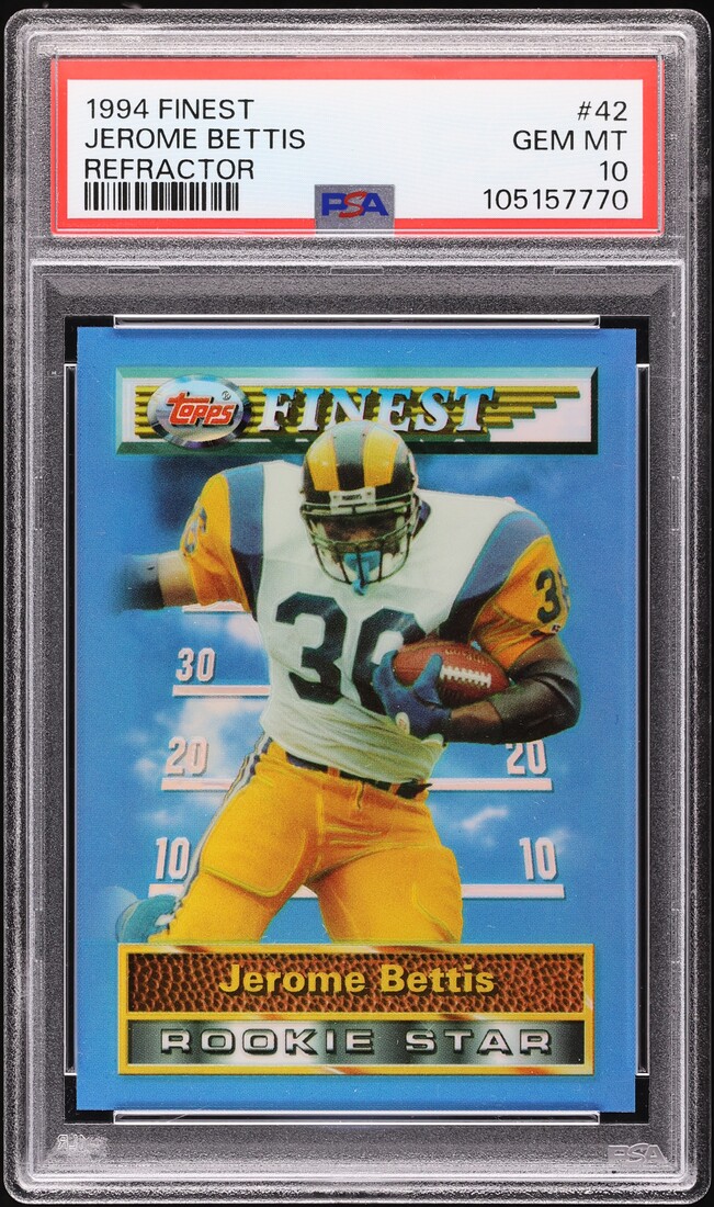 1994 Finest Refractor Jerome Bettis ROOKIE #42 PSA 10 GEM MINT
