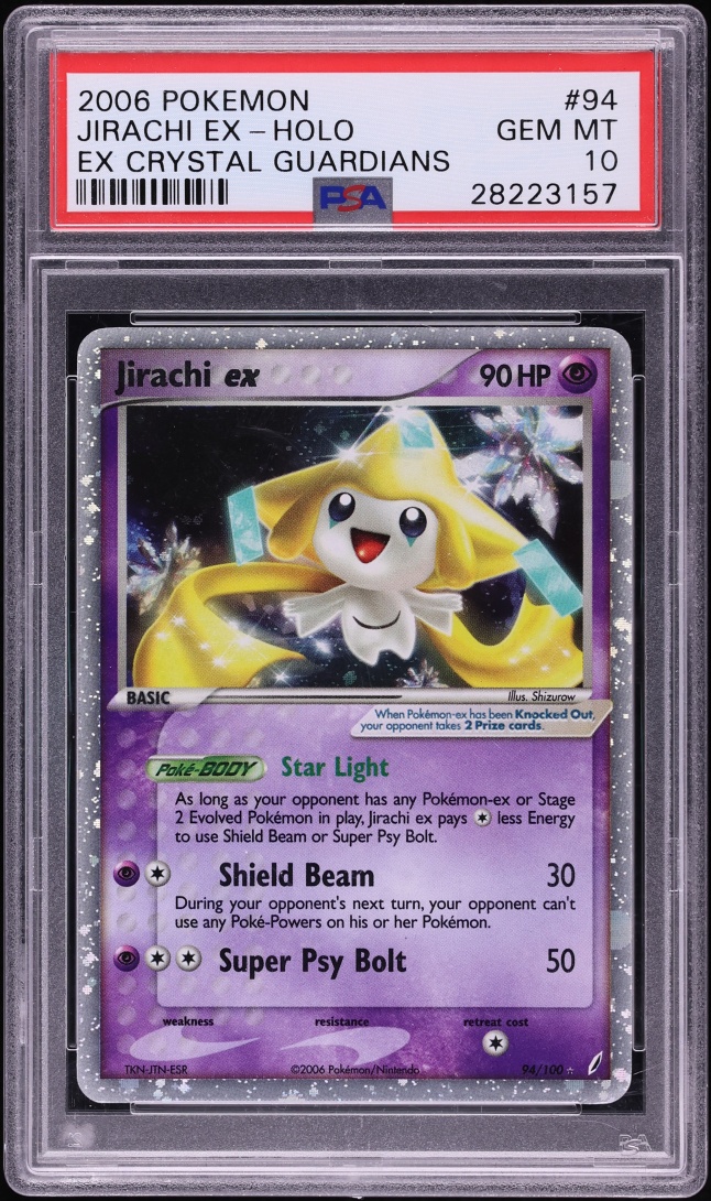 2006 Pokemon EX Crystal Guardians Holo Jirachi ex #94 PSA 10 GEM MINT