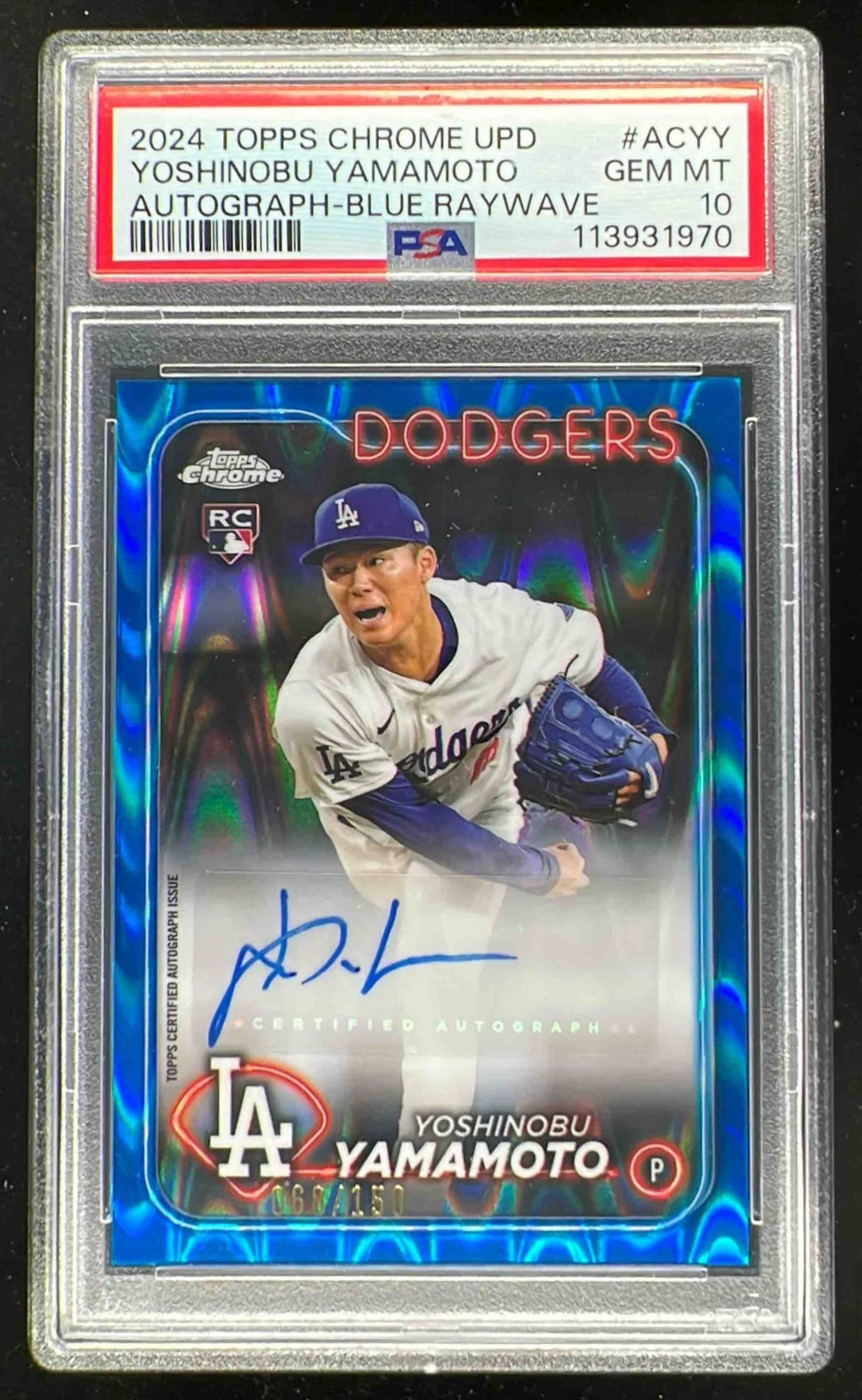 2024 Topps Definitive Collection Yoshinobu Yamamoto RC PATCH AUTO