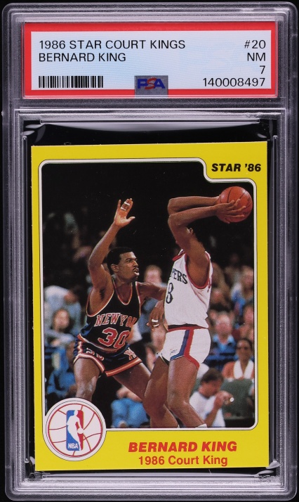 1986 Star Court Kings Bernard King #20 PSA 7 NRMT