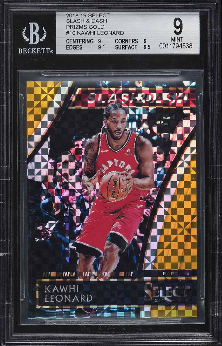 2012 Panini Preferred Gold Kawhi Leonard ROOKIE AUTO /10 #501 PSA