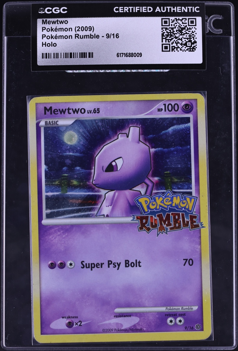 2009 Pokemon Platinum Rumble Holo Mewtwo #9 CGC AUTH
