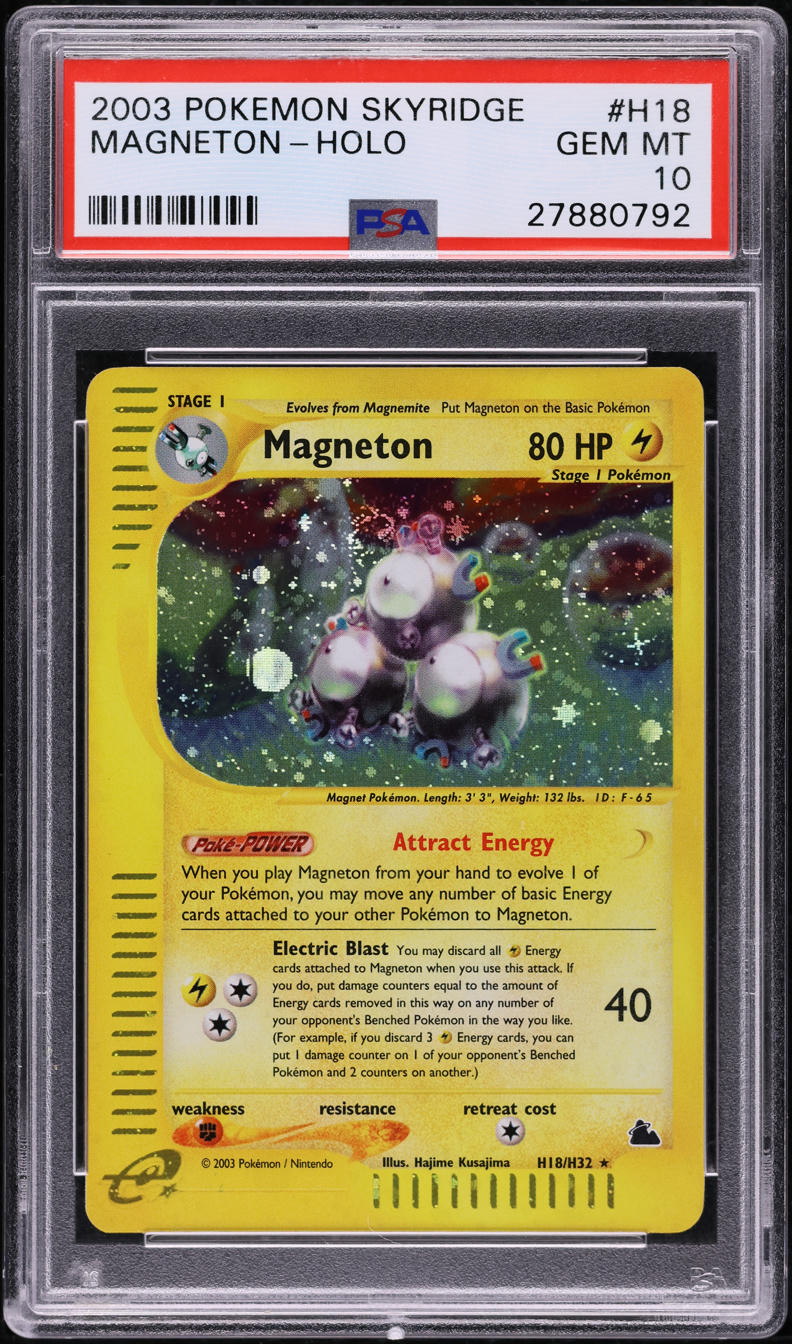 2003 Pokemon Skyridge Holo Magneton #H18 PSA 10 GEM MINT