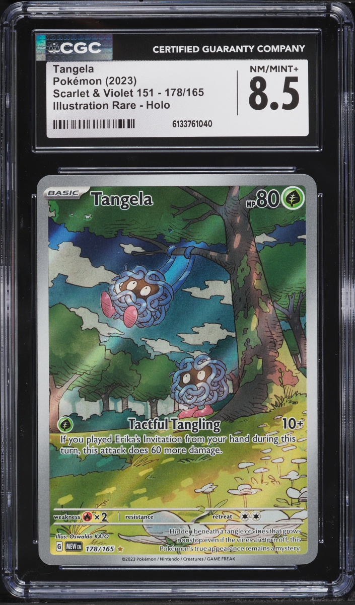 2023 Pokemon Scarlet & Violet 151 IR Tangela #178 CGC 8.5 NM-MT+