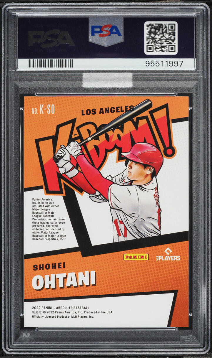 2022 Absolute Kaboom! Shohei Ohtani #K-SO MBA PSA 10 GEM MINT
