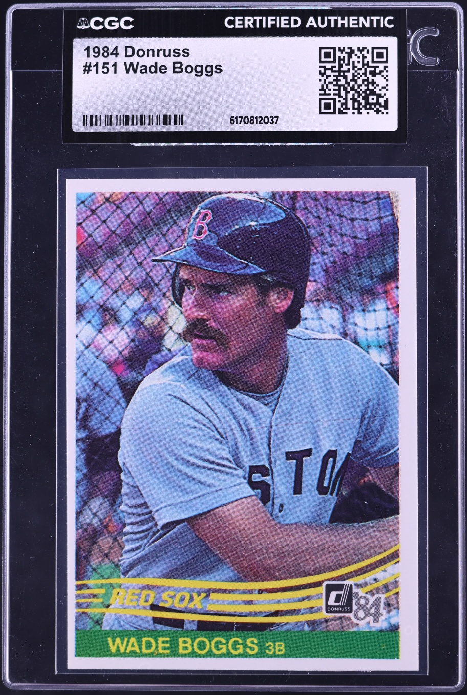 1984 Donruss Wade Boggs #151 CGC AUTH