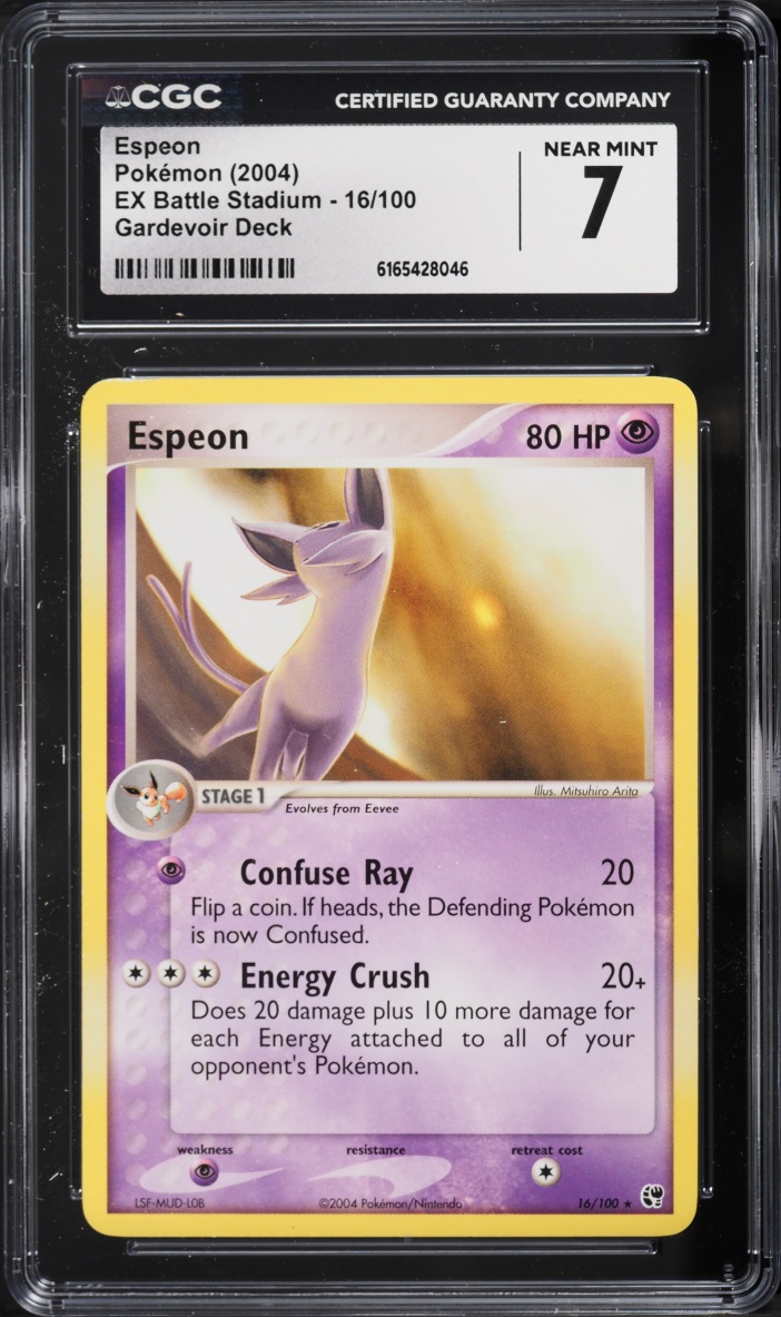 2004 Pokemon EX Battle Stadium Gardevoir Deck Espeon #16 CGC 7 NRMT