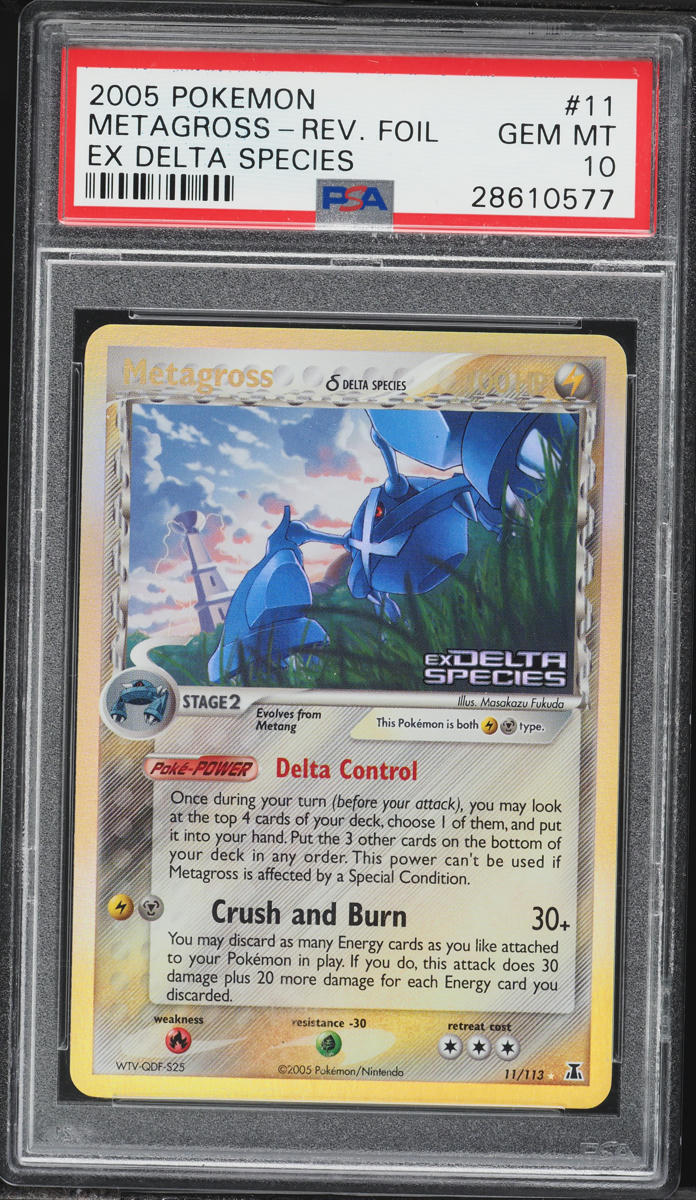 2005 Pokemon EX Delta Species Reverse Holo Metagross #11 PSA 10 GEM MINT