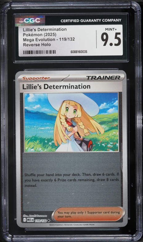 2025 Pokemon Mega Evolution SIR Lillie's Determination #184 CGC 10