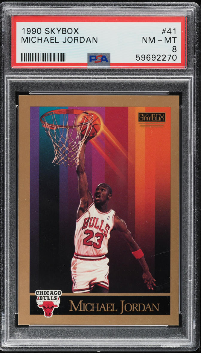 1990 Skybox Basketball Michael Jordan #41 PSA 8 NM-MT