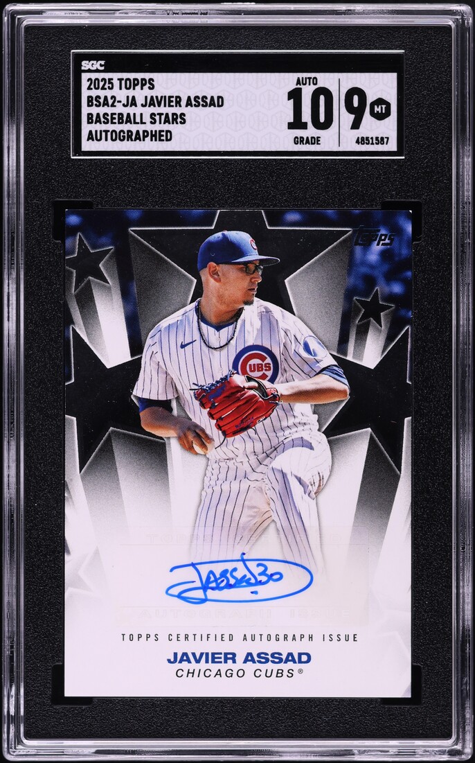 2025 Topps Baseball Stars Javier Assad AUTO #BSA2-JA SGC 9 MINT