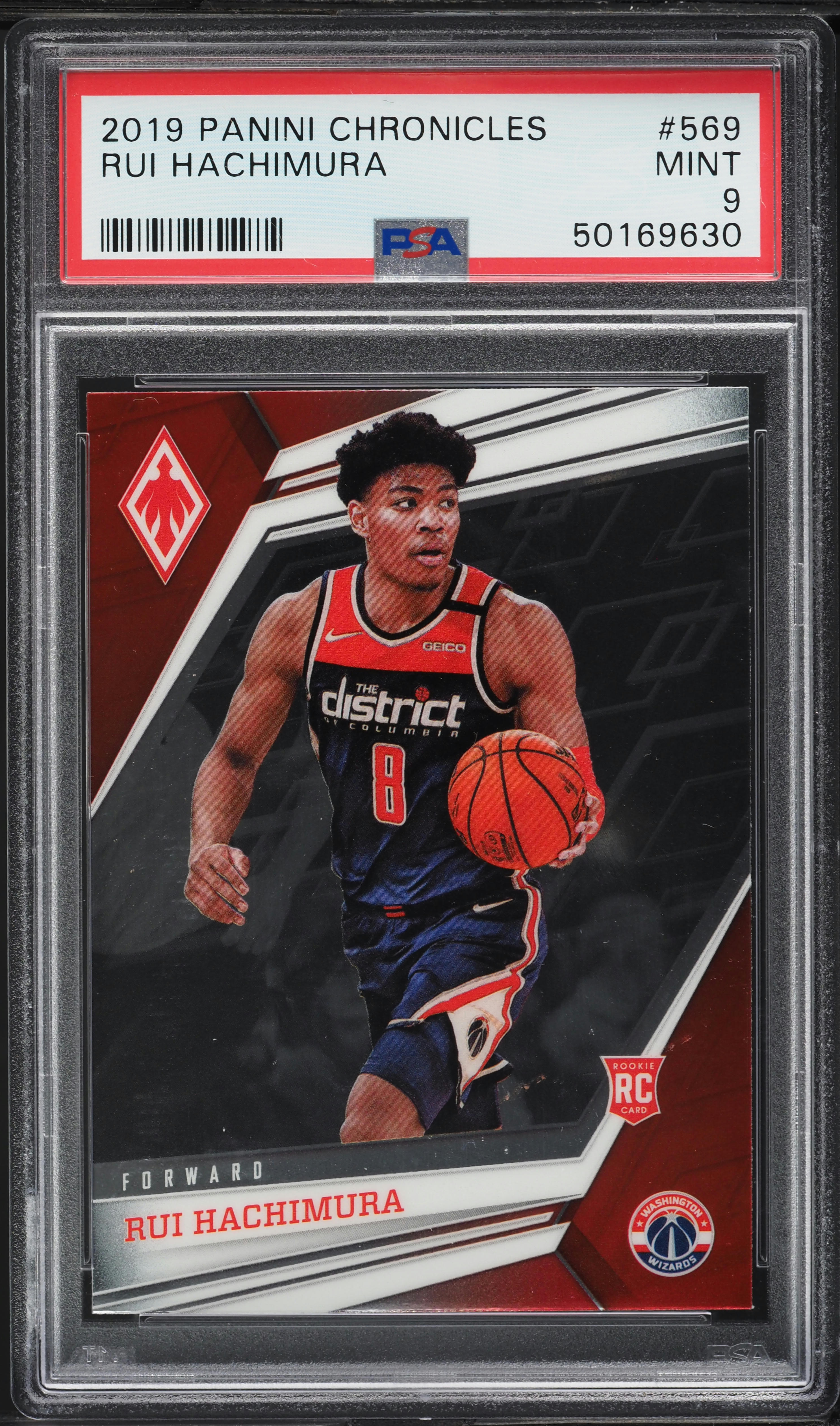 2019 Panini Chronicles Rui Hachimura ROOKIE #569 PSA 9 MINT