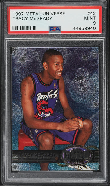 1997 Bowman's Best Picks Refractor Tracy McGrady ROOKIE #BP4 PSA