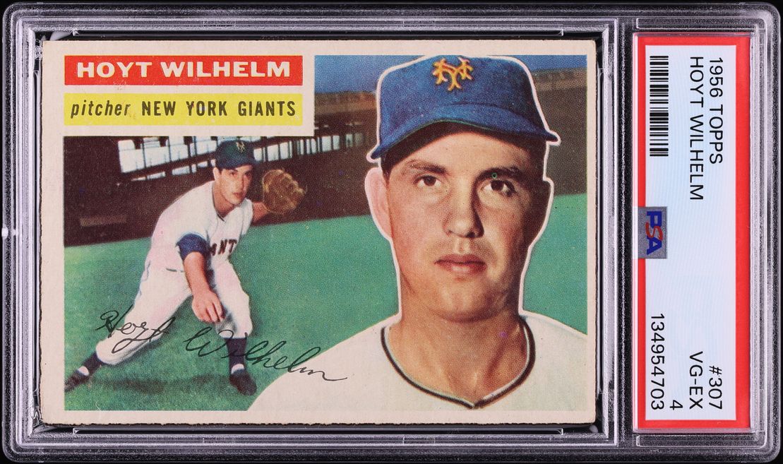 1956 Topps Hoyt Wilhelm #307 PSA 4 VGEX