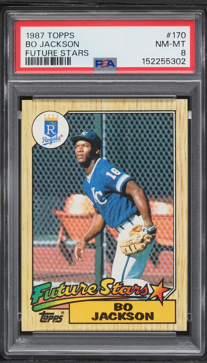 1987 Topps Future Stars Bo Jackson ROOKIE #170 PSA 8 NM-MT