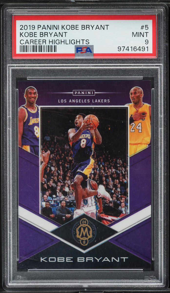 2019 Panini Career Highlights Kobe Bryant /24 #5 PSA 9 MINT