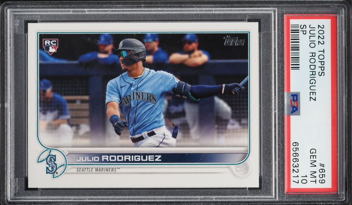2022 Topps Julio Rodriguez SP ROOKIE #659 PSA 10 GEM MINT