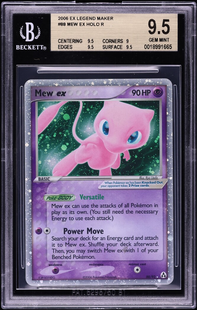 2006 Pokemon EX Legend Maker Holo Mew ex #88 BGS 9.5 GEM MINT