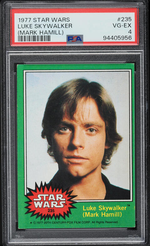 1977 Topps Star Wars Luke Skywalker Mark Hamill AUTO DNA 9