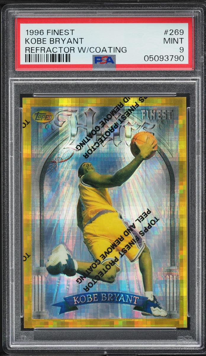 1996 Finest Gold Refractor w/ Coating Kobe Bryant ROOKIE #269 PSA 9 MINT - Photo 1