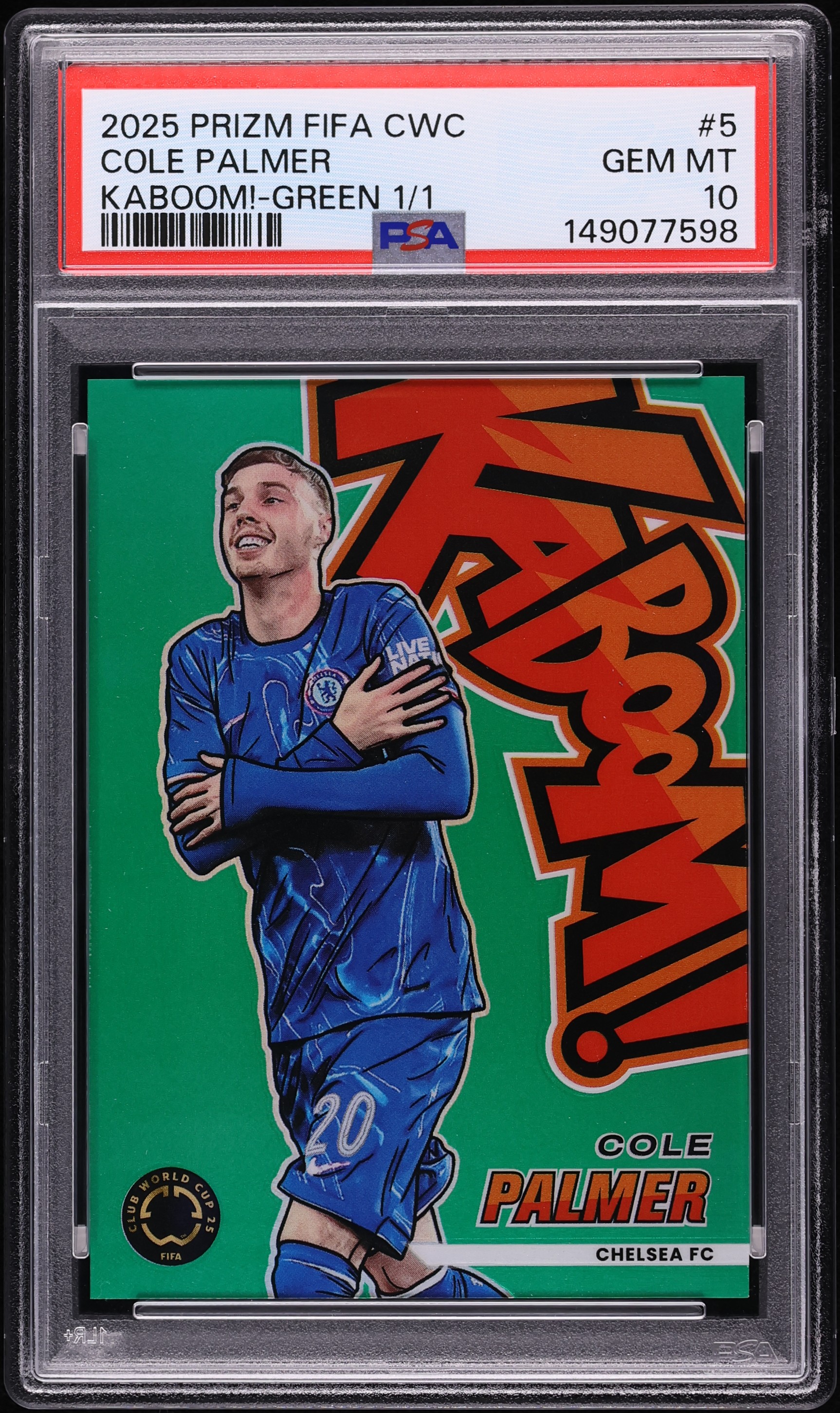 2025 Panini Prizm FIFA Club World Cup Kaboom! Green Cole Palmer 1 