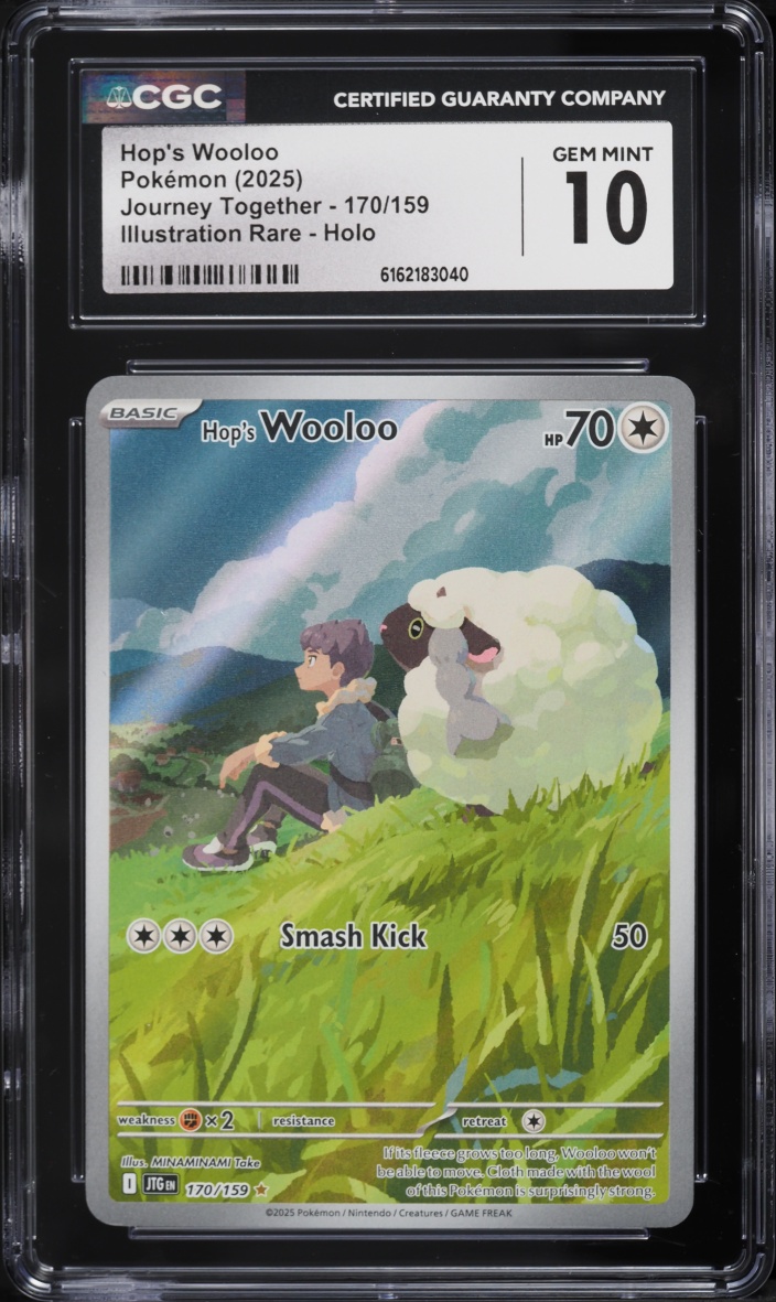 2025 Pokemon Scarlet & Violet Journey Together IR Hop's Wooloo #170 CGC 10 GEM MINT