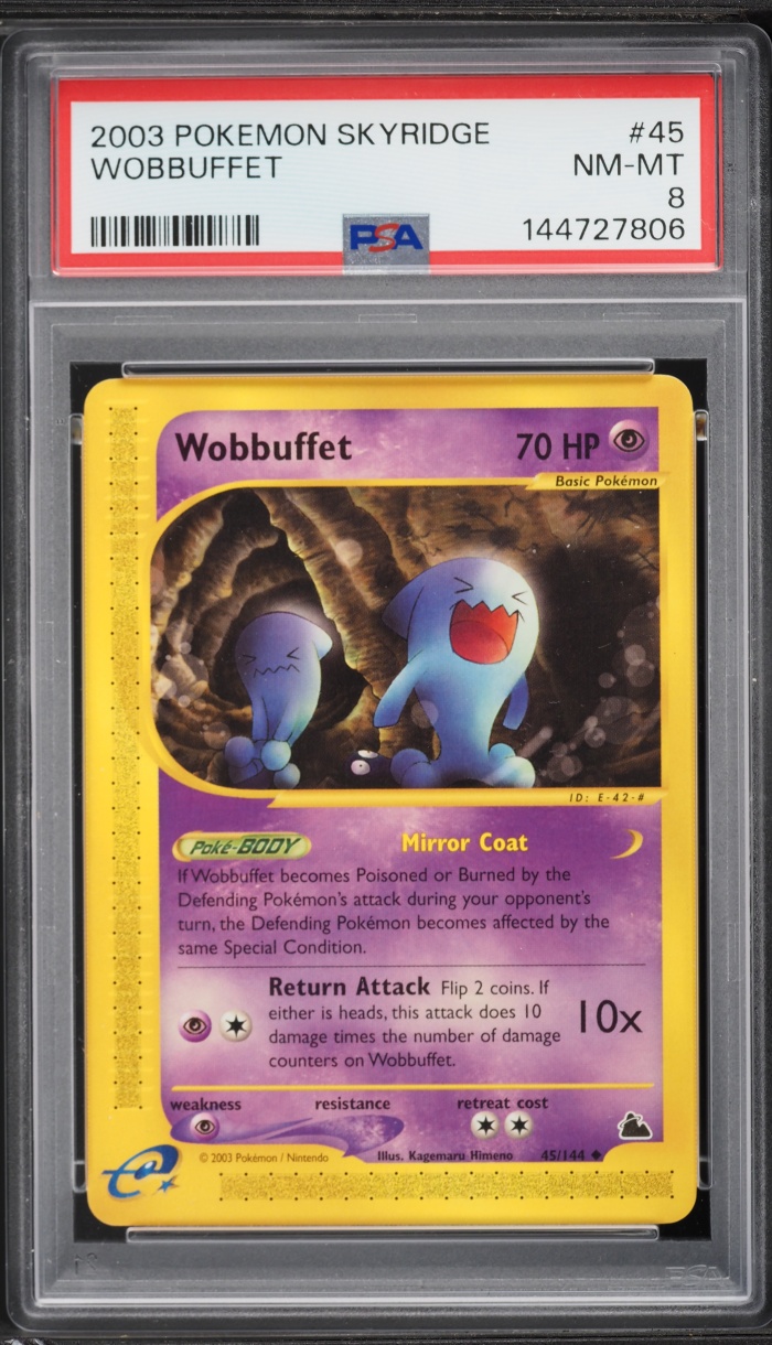 2003 Pokemon Skyridge Wobbuffet #45 PSA 8 NM-MT