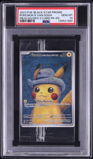 2023 Pokemon SV Promo Sealed Van Gogh Full Art Pikachu With Grey Felt Hat #85 PSA 10 GEM MINT