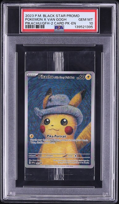 2023 Pokemon Scarlet & Violet Promo Sealed Van Gogh Pikachu With Grey Felt Hat #85 PSA 10 GEM